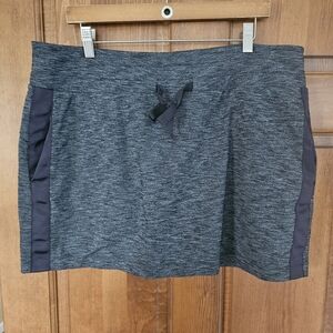 Athleta Charcoal Skirt with Black Trim